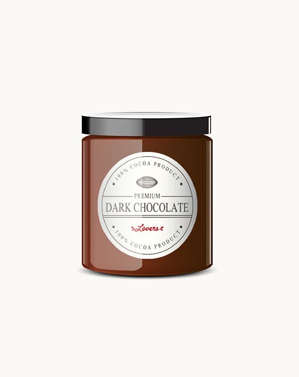 Jar of dark chocolate - Image 2