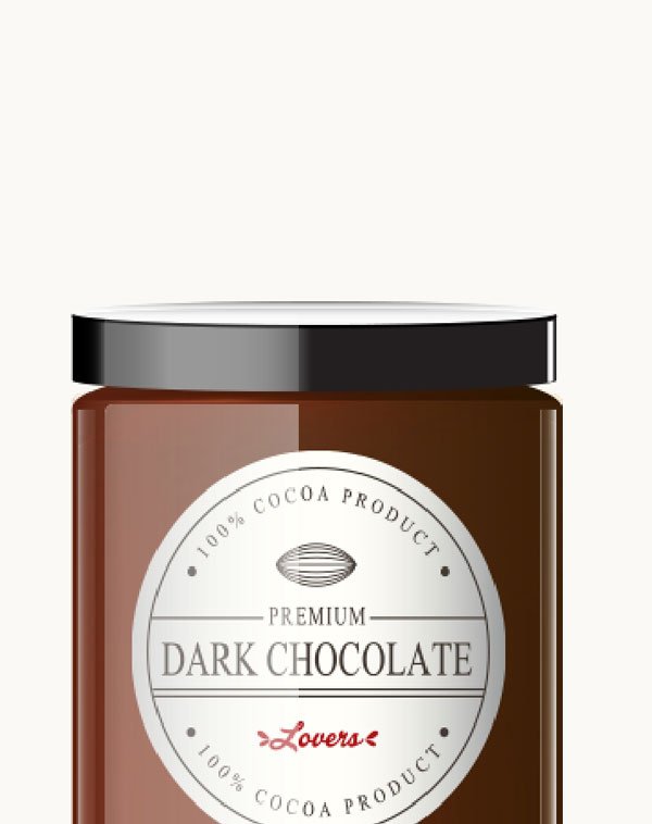 Jar of dark chocolate - Image 4