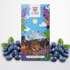 White Chocolate with Blueberry - 90g - 50% cacao